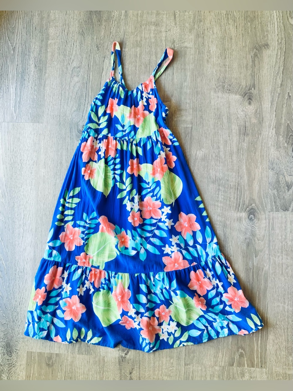 Children's Place Floral Maxi Dress Girls Medium 7/8